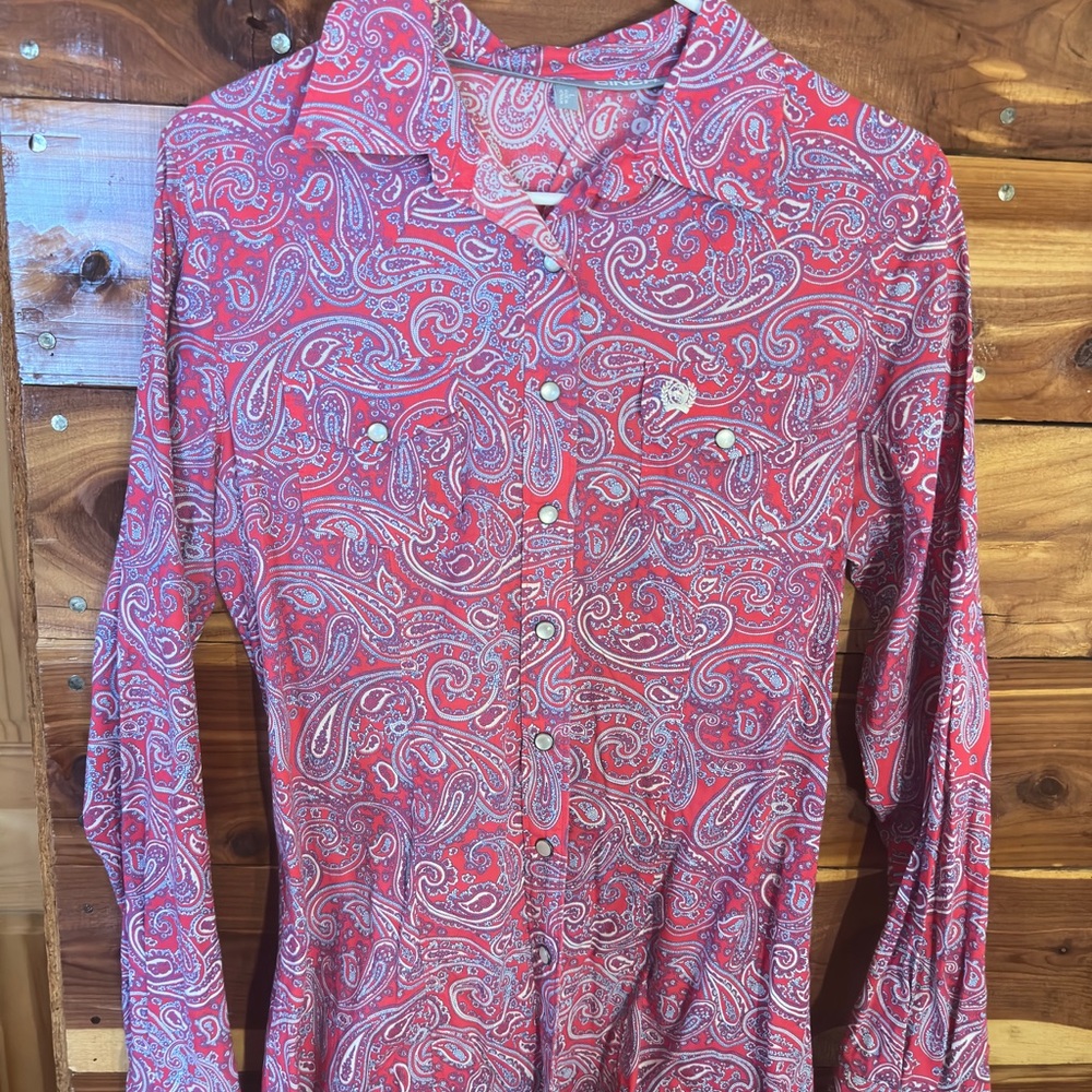 Cinch Paisley Button-Up Shirt
